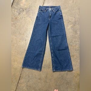 Classic Blue Flare Wide Leg Jeans